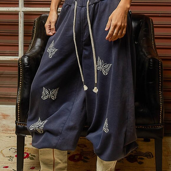 PBS1 POL jogger pants in French terry with butterfly embroidery - Picture 2 of 6